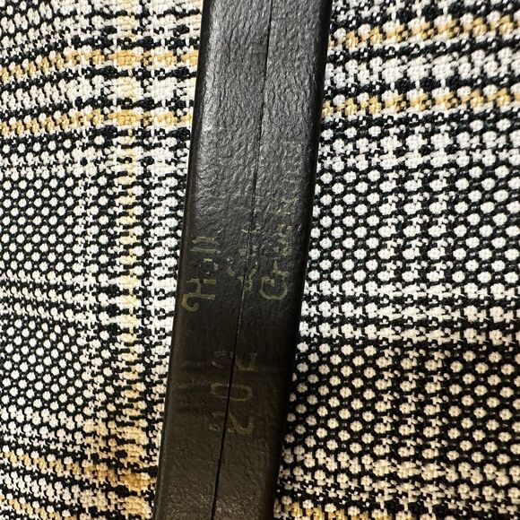 Vintage Fred Rothschild Top 1970s leather belt large collar size small womens - Picture 7 of 12